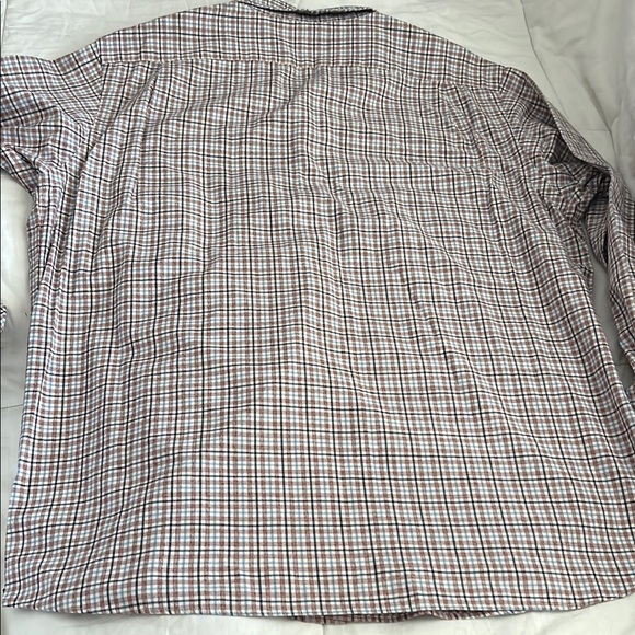 Daniel Cremieux Red and Blue Casual Button Down Shirt - Picture 9 of 13
